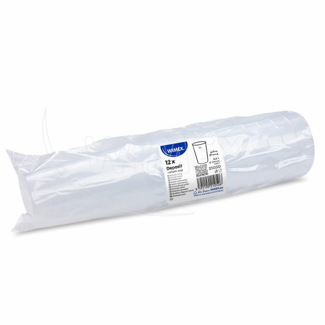 Kelímek vratný (PP) opakovaně použitelný extra-silný Ø93mm 0,5L [12 ks]