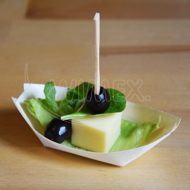 Fingerfood bodec (bambus FSC 100%) Vidlička 9cm [100 ks]