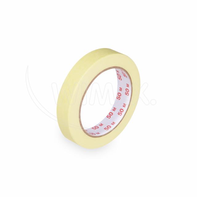 Lepicí páska krepová (PAP/Hot-melt) žlutá 19mm x 50m [1 ks]