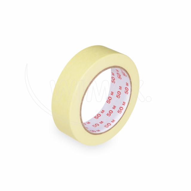 Lepicí páska krepová (PAP/Hot-melt) žlutá 30mm x 50m [1 ks]