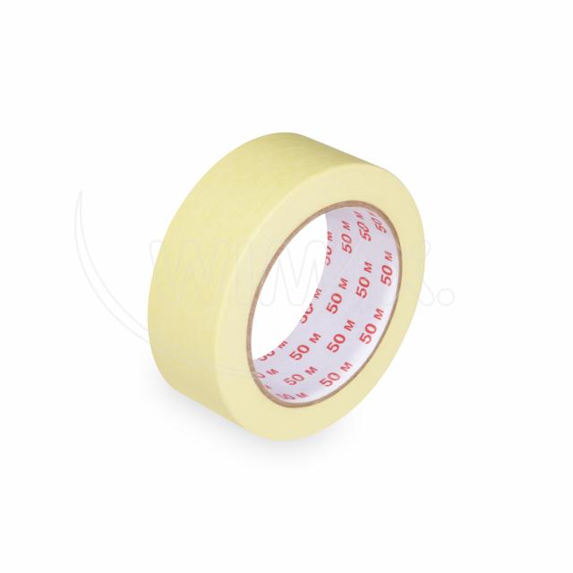 Lepicí páska krepová (PAP/Hot-melt) žlutá 38mm x 50m [1 ks]