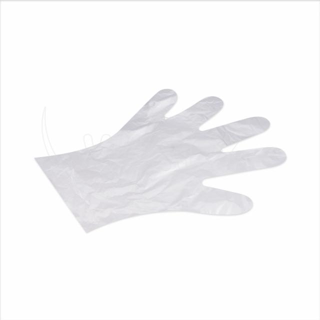 Rukavice (HDPE) jednorázová transparentní `L` v boxu [500 ks]