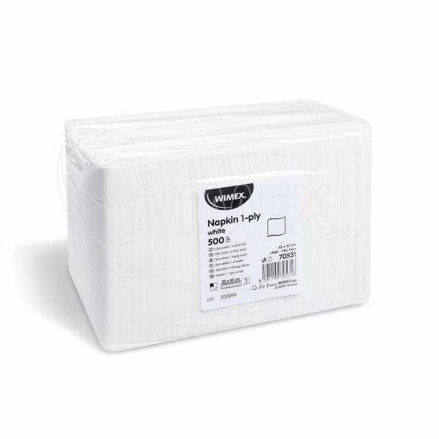 Ubrousek (PAP FSC Mix) 1vrstvý bílý 33 x 33 cm [500 ks]