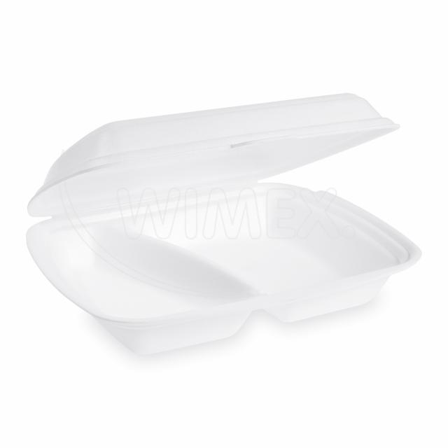 Menu box (XPS) 2dielny biely 241 x 207 x 69 mm 600ml [125 ks]