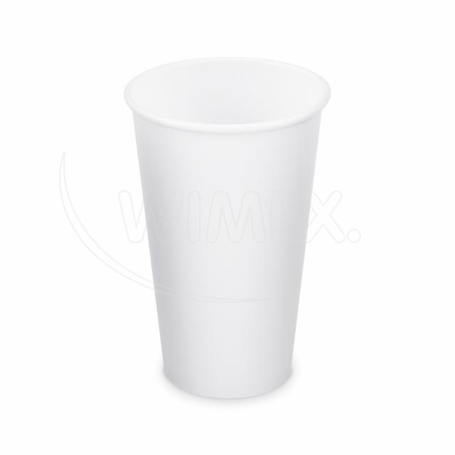 Papierový pohár biely Ø90mm 510ml `XL: 0,4L/16oz` [50 ks]