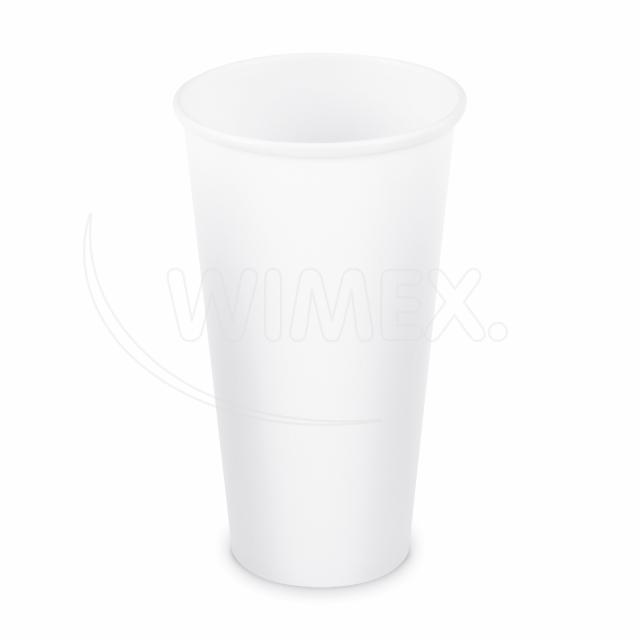 Papierový pohár biely Ø90mm 610ml `XXL: 0,5L/20oz` [50 ks]