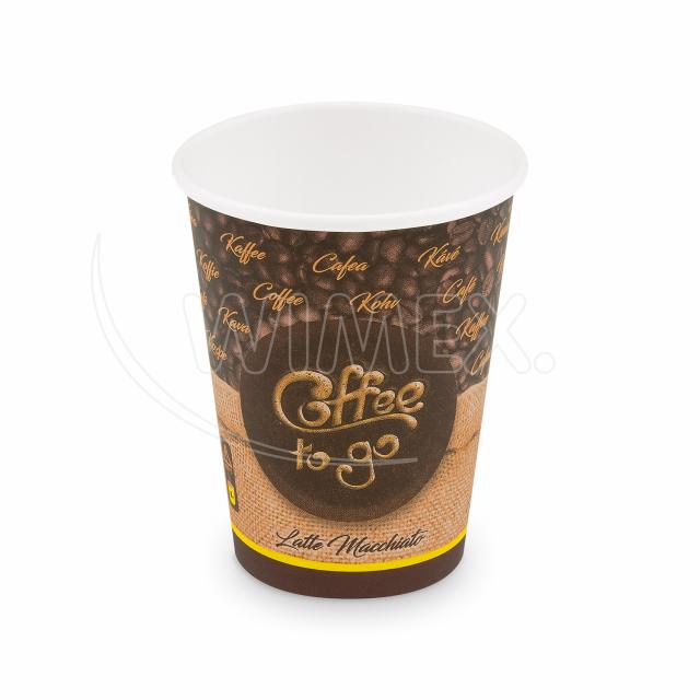 Papierový pohár "Coffee to go" Ø90mm 420ml `L: 0,3L/12oz` [50 ks]