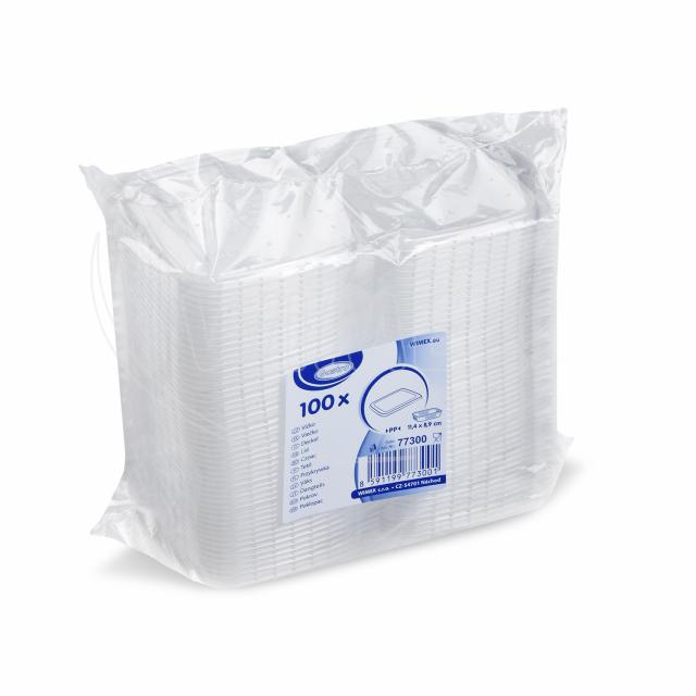 Víčko (PP) průhledné pro misku 108 x 81 mm [100 ks]