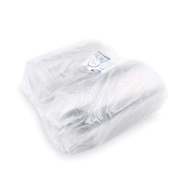 Miska (rPET) s víčkem kulatá průhledná 750ml [50 ks]