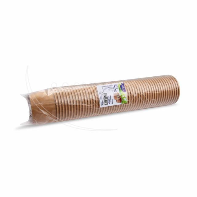 Papírová miska (FSC Mix/PE) kraft Ø90mm 250ml [50 ks]