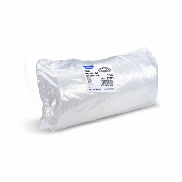 Víčko (PP) ploché průhledné pro papírovou misku Ø150mm [50 ks]