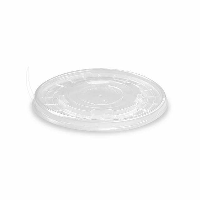 Víčko (PP) ploché průhledné pro papírovou misku Ø150mm [50 ks]