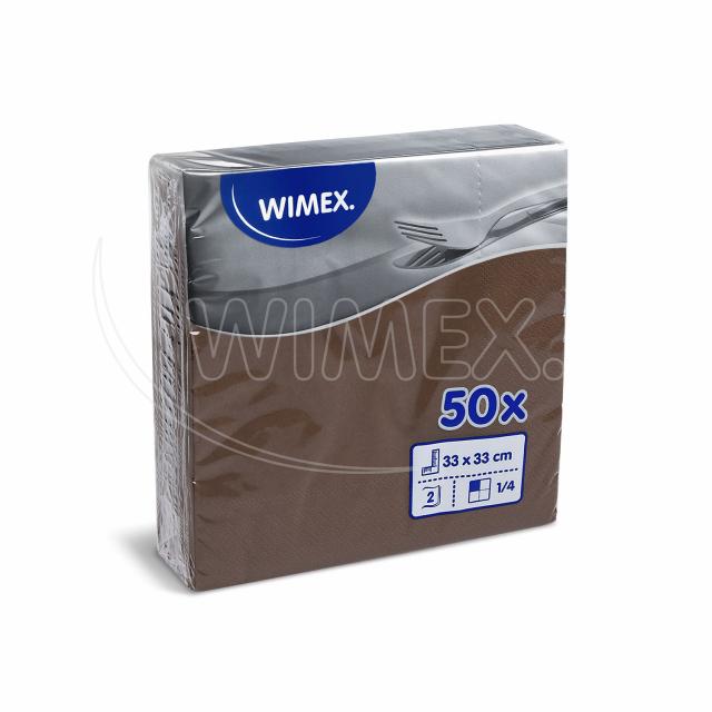 Ubrousek (PAP FSC Mix) 2vrstvý hnědý 33 x 33 cm [50 ks]