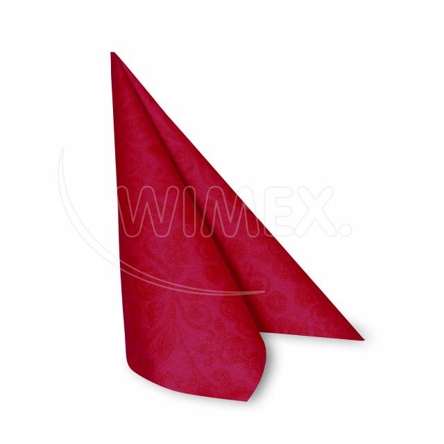 Ubrousek (PAP-Airlaid FSC Mix) PREMIUM Dekor-R červený 40 x 40 cm [50 ks]