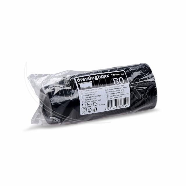 Dresinková miska (PP) Dressingboxx černá Ø70mm 80ml [50 ks]